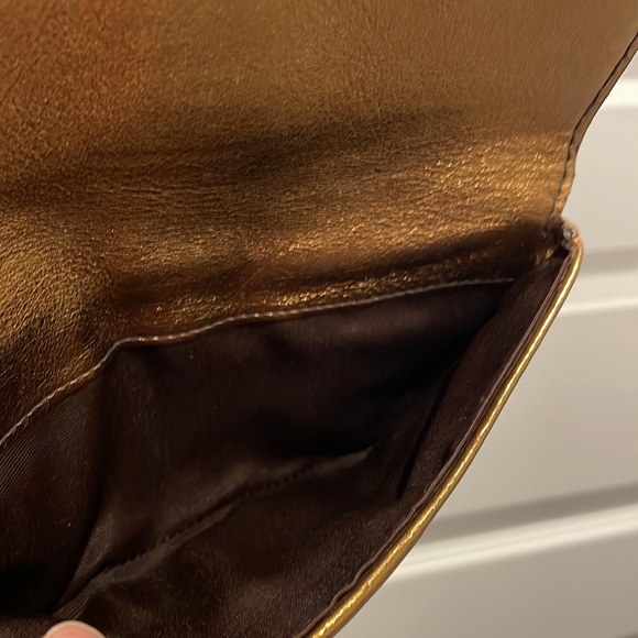 Coach Brown and Bronze Gold Pouchette or Wallet - Picture 10 of 10